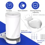 Wall Mount for TP-Link Deco BE63/ BE65/BE67/BE68/BE10000/BE11000/BE14000 Mesh Wi-Fi 7 System, Saving Space Aluminum Alloy Wall Hanging Bracket Holder with Cable Storage Rack (White-3Pack) - Image 3