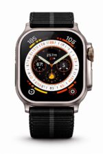 Smartwatch, Titanium Case with White & Black Nylon Strap, 49mm Square Display, Fitness Tracking, Water Resistant, GPS, Heart Rate Monitor, Pack of 2 smartwatch - Image 4