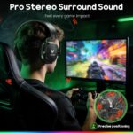 Wireless Gaming Headset for PS5, PS4, 2.4GHz & Bluetooth 5.4 Gaming Headphones with ENC Mic, Wireless Headsets for Switch, PC, Mobile, 50-Hr Battery, Soft Memory Foam Earcups, Gaming Headset - Image 3