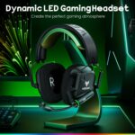 Wireless Gaming Headset for PS5, PS4, 2.4GHz & Bluetooth 5.4 Gaming Headphones with ENC Mic, Wireless Headsets for Switch, PC, Mobile, 50-Hr Battery, Soft Memory Foam Earcups, Gaming Headset - Image 8