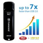Transcend JetFlash 750 64GB USB 3.0 Pen Drive, Black - Image 5