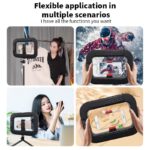 Coslifestore Smartphone Video Rig with Light | Handheld Ring Selfie Light Kit & LED Mobile Video Stabilizer with 8000mAh Battery | Video Light for Photography, Filmmaking, Makeup & YouTube,Vlogging - Image 4
