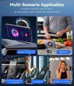 VEZPAX 360° Magnetic Car Mobile Holder for Dashboard - Strong Vacuum Suction Phone Mount | Hands-Free Cell Phone Stand with Shockproof Grip for Car | Office & Table (Model 2) - Image 5
