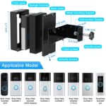 Anti-Theft Adjustable Video Doorbell Mount Compatible with Ring/Blink Wireless Video Doorbell, Mounting Bracket Accessories for Houses, Apartments, Not for Security Door - Image 4