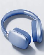 Wentronic Y01 Wireless Over Ear Headphones, Noise Canceling Bluetooth 5.3 Headphones with Microphones,Hi-Res Audio,48H Playtime,Foldable,Breathable Soft Earpads for iOS/Android/Samsung/PC-Blue - Image 3