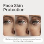 StillerSafe Brand - Face Skin + Dry Eye Protection Screen for 15.6 Inch (16:9 Ratio) Zero Eye Strain Anti Glare Laptop Screen ALCS Technology Easy-Stick Removable. Professional Version - Image 3