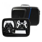 PSS Travel Storage Bag for PS5 Slim Briefcase, Hard Shell Carrying Protective Case Compatible with PS 5 Slim Console(Disc/Digital Edition) Controller, Games Base and Other Accessories, Black - Image 3