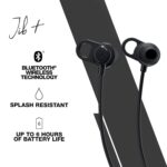 Skullcandy Jib Plus in-Ear Bluetooth Wireless Earbuds with 6 Hours Battery Life, Sound Isolation, Microphone, Volume & Track Control, Splash Resistant – Black - Image 4