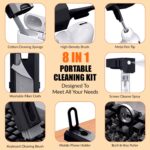 Tukzer Multifunctional 8-in-1 Cleaning Kit with 3-in-1 Cleaning Pen, Screen Cleaner Spray, Cleaning Brush for Keyboard, Mobile Holder| for Gadgets, Earbuds, Mobile, Tablet, Laptop, Computer (Black) - Image 3