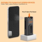 Tukzer Multifunctional 8-in-1 Cleaning Kit with 3-in-1 Cleaning Pen, Screen Cleaner Spray, Cleaning Brush for Keyboard, Mobile Holder| for Gadgets, Earbuds, Mobile, Tablet, Laptop, Computer (Black) - Image 4