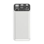 IKALL IKPB10 22.5W Fast Charging 10000 mAh Power Bank with Built-in 3-in-1 Cable, 4 Output Port, 3 Input Port and Digital Display (White) - Image 3