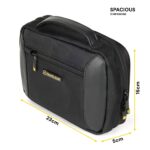 Travel Blue Tech Organizer Pouch, Compact Electronic Accessories Travel Case with Multiple Compartments, Black - Image 4