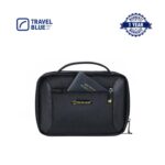 Travel Blue Tech Organizer Pouch, Compact Electronic Accessories Travel Case with Multiple Compartments, Black - Image 5