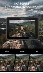 4K Action Camera with Accessories Kit | WiFi | 170 Degree Wide Angle Lens | 30m Underwater Waterproof Vlogging Camera for YouTube Vlog, Bike Helmet Motovlogging & Travel Pro Cam - Image 4