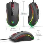 Redragon Cobra M711 USB Wired 10000 DPI Gaming Mouse with 7 Programmable Buttons and 16.8 Million Chroma RGB Color Backlight (Black) - Image 4