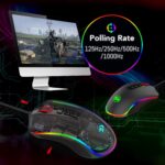 Redragon Cobra M711 USB Wired 10000 DPI Gaming Mouse with 7 Programmable Buttons and 16.8 Million Chroma RGB Color Backlight (Black) - Image 7