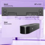 Zebronics 320W Soundbar with Dolby Atmos, DTS X, 13.33cm Subwoofer, Powerful Bass, LED Display, Bluetooth v5.3, HDMI eARC, Optical in, AUX, USB, Remote Control, Matte Finish (Juke Bar 9580C) - Image 5