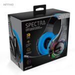Nitho Spectra Gaming Headset with RGB Light and Microphone, Over-Ear Stereo Headphones for Xbox Series X|S, Xbox One, PS5, PS4, Nintendo Switch, PC, Mobile, 3.5 mm Audio Jack, 50 mm Drivers - Blue - Image 11