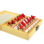 KROST 12-Pieces Multi Shapes Router/Trimmer Bit Set Combo with Wooden Box 1/4-inch (6.35mm Shank) Specially Designed for Woodworking - Image 4