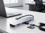 KINGSTER® 7-in-1 USB-C Hub Docking Station with 4K HDMI, 100W PD, 5Gbps USB 3.0, Dual USB 2.0, SD/TF Card Reader – Slim Type-C Adapter for MacBook, iPad, Windows Laptops – Silver - Image 3
