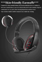 smars® GM-002 3.5mm Wired Headphones Gaming/Gamer Headset Game Earphones with Microphone Volume Control for PS4 Gaming Play 4 X Box One PC Headphones - Image 3