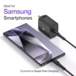 Ambrane Original 25W Charger Adapter with Type C to C Cable, Fast Charger Compatible with Iphone 17,16 Samsung Galaxy A15/M35/A35/A55/M05/M15/F15/M55/M34/M14/F34/F14/F54/A14/S23/S24/S25/ Fold/Flip/Tab - Image 3