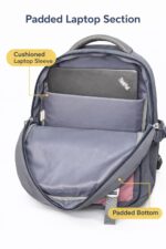 FIREHORSE NOVA Laptop Backpack for School, College & Office, Padded Mesh Straps Fits 18.1" Bookbags & 15.6" Laptop, 2-Bottle Holders For Teen Girls & Boys Students, Korean Style Bag - Image 6