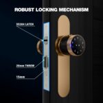 Ozone OZ-FDL-11-P-Life Antique Bronze Smart Lock with Google Assistant & Alexa Enabled (Without Wi-Fi Gateway) - Image 6