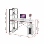 TEKAVO Computer Table for Home,Office Table for Office Work,Study Table for Adults,Home Office Desk, (150x60 Cm), White & Black - DIY - Image 3