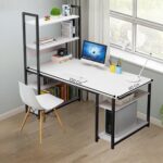 TEKAVO Computer Table for Home,Office Table for Office Work,Study Table for Adults,Home Office Desk, (150x60 Cm), White & Black - DIY - Image 4