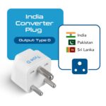 Ceptics USA to India Converter Plug, World (USA, UK, China & More) UK to India Adapter Plug - Type D Adapter - Canada to India Converter Plug - CE - RoHS - White - 3 Pack - Image 3
