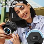 48MP Digital Camera 16X Optical Zoom 24mm Wide Angle Lens Optical Image Stabilization 1080P Full HD Video 2" LCD Vlogging Camera - Image 6
