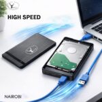 DIER Crafting Premier Solutions® External HDD Enclosure USB 3.0 for 2.5” & 3.5” SATA Hard Drives, High Speed Storage Case with Power Adapter, Plug & Play, Model- Nairobi - Image 3