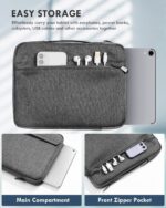 Dynotrek Rot 14 Inch Laptop Sleeve Case Protective Soft Padded Zipper Cover Carrying Computer Bag 14" Notebook Chromebook Tablet Ultrabook (Black) - Image 3