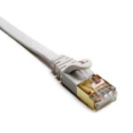 Tera Grand - CAT7 10 Gigabit Ethernet Ultra Flat Patch Cable for Modem Router LAN Network PlayStation Xbox - Built with Gold Plated & Shielded RJ45 Connectors, 100 Feet White - Image 5