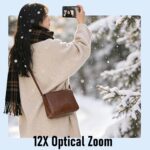 Dpofirs 4K Digital Camera, 75MP 12X Optical Zoom Vlogging Camera with WiFi Auto Focus and 3 Inch Screen, Support 256GB SD Card for Travel Photography Vlog - Image 6