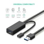UGREEN USB Extension Cable USB 3.0 Male to Female Active Repeater Cable with Signal Amplifier Repeater for Printers WiFi Antenna PlayStation HTC Vive Keyboard Game Console 5M, Black (US175) - Image 5