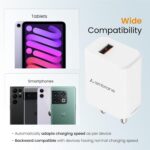 Ambrane 18W Wall Charger USB Port, Quick Charge 3.0, BoostedSpeed Mobile Charger Adapter Fast Charging, Compatible with Android Mobile, Headphones, TWS, Game Console, Power Banks(RAAP M10,White) - Image 4