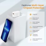 Ambrane 18W Wall Charger USB Port, Quick Charge 3.0, BoostedSpeed Mobile Charger Adapter Fast Charging, Compatible with Android Mobile, Headphones, TWS, Game Console, Power Banks(RAAP M10,White) - Image 5