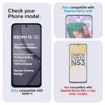 Tempered Glass Screen Protector Compatible for Redmi 15 5G / Redmi 15 / Poco M7 Plus 5G with Edge to Edge Coverage and Easy Installation Kit - Image 3