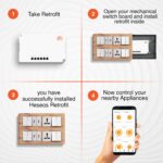 4 Node Smart Switch Retrofit Kit with 4 Retrofit and1 Smart Plug with WiFi Communication Made in India with Voice Command, siri control, Alexa, and Google Homes (4 Node) - Image 3