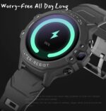 Shyenah AxonSmart(K55H) Junior SmartWatch for Kids with 4G Volte, 1.32" IPS Round Display, 2Way HD Video Calling, Geofencing, Location Monitoring, Route Playback SOS Math Game 680mAh (Orange Grey) - Image 5