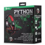 Enter Python Wired Gaming Headphone with 40Mm Driver, Adjustable Headband with Led Lights and Passive Noise Cancellation with Free Y Splitter - Over Ear - Image 13