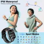 Smart Watch For Men Women Smartwatch Fitness Watch For Android Ios, Black - Image 8