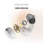 Noise Newly Launched Air Clips 2 Wireless Open Ear Earbuds with Clip Design, AirWave™ Technology,Up-to 40H Playtime, Dual Device Pairing, ENC,12mm Driver,BTv5.3 (Frost Ivory) - Image 6
