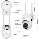360° PTZ Outdoor WiFi Security Camera | Full HD Smart CCTV Camera with Pan Tilt Zoom, Motion Tracking, Night Vision, 2-Way Audio, Motion Alarm & 2.4GHz WiFi Support(MINI PTZ) - Image 3
