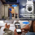 360° PTZ Outdoor WiFi Security Camera | Full HD Smart CCTV Camera with Pan Tilt Zoom, Motion Tracking, Night Vision, 2-Way Audio, Motion Alarm & 2.4GHz WiFi Support(MINI PTZ) - Image 4