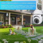 360° PTZ Outdoor WiFi Security Camera | Full HD Smart CCTV Camera with Pan Tilt Zoom, Motion Tracking, Night Vision, 2-Way Audio, Motion Alarm & 2.4GHz WiFi Support(MINI PTZ) - Image 6