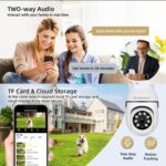 360° PTZ Outdoor WiFi Security Camera | Full HD Smart CCTV Camera with Pan Tilt Zoom, Motion Tracking, Night Vision, 2-Way Audio, Motion Alarm & 2.4GHz WiFi Support(MINI PTZ) - Image 7