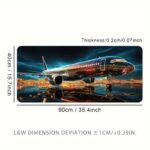 Gaming Mouse Pad & Desk Keyboard Mat–Large 3D Design Mouse Pad for PC, Laptop & Office–Airplane, Earth & Other Stylish Designs –Smooth,Anti-Slip,Durable Surface (Gaming Mouse Pad Airplane) - Image 3